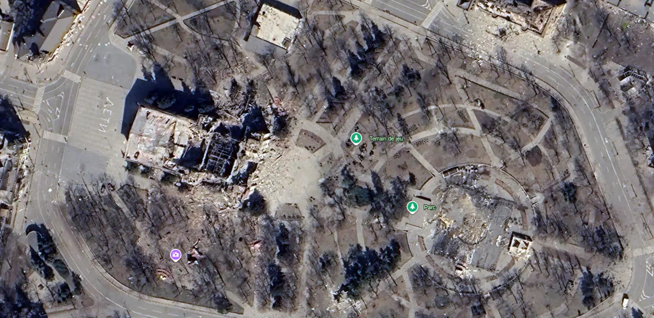 Source : Google Earth Marioupol, 26 mars 2022